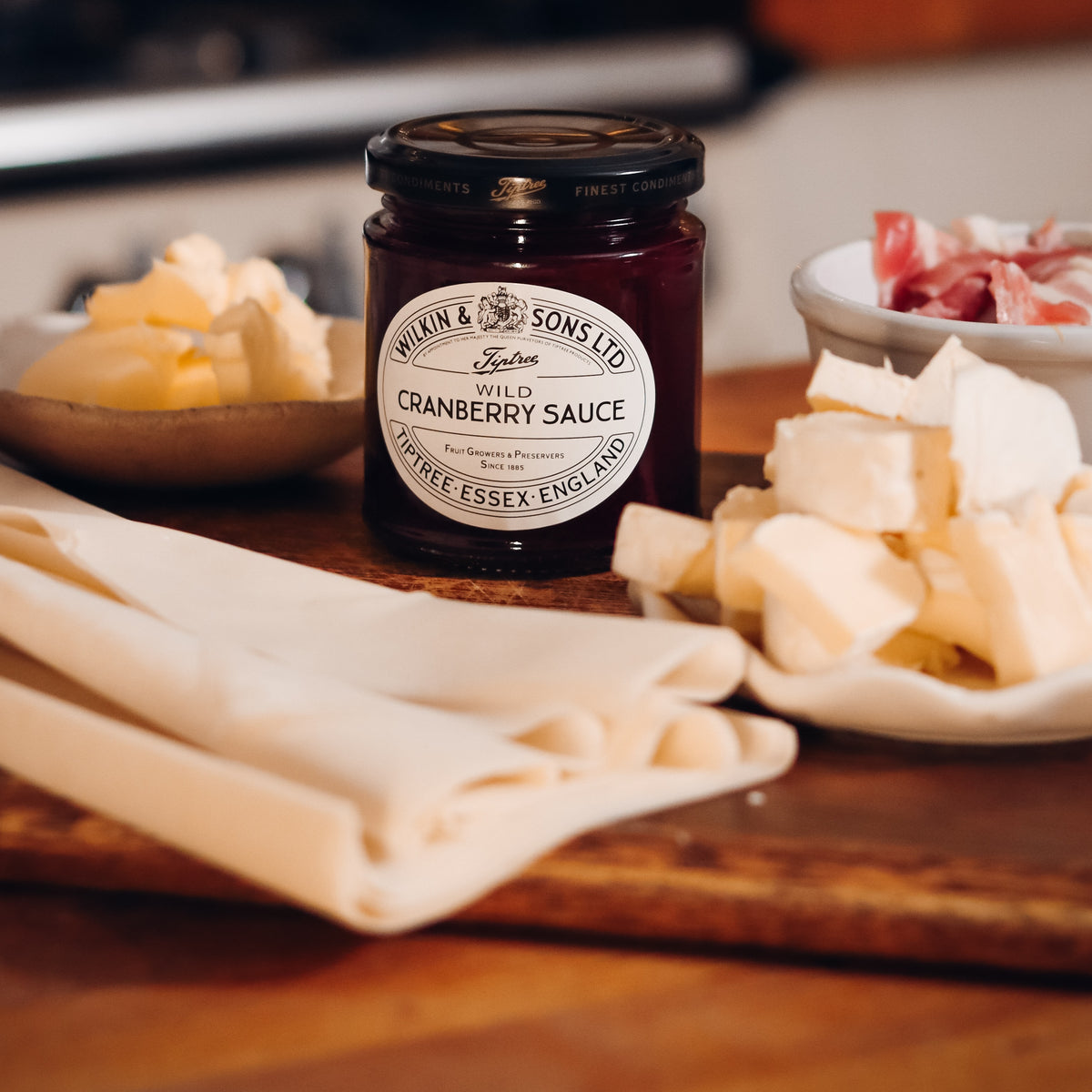 Wild Cranberry, Bacon, & Brie Christmas Crackers by The Boho Baker – Tiptree