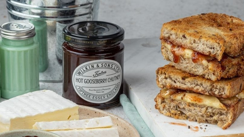 Brie and Hot Gooseberry Chutney Toasted Sandwich