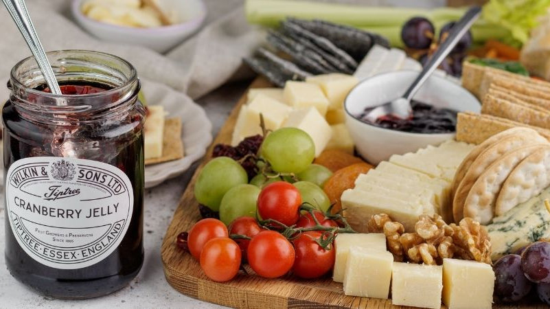 Cheeseboard with Cranberry Jelly