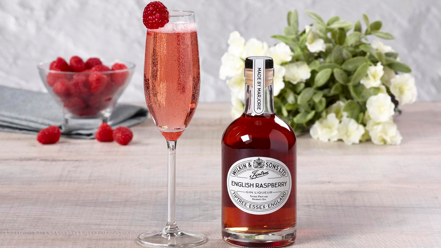 Raspberry Gin Royale