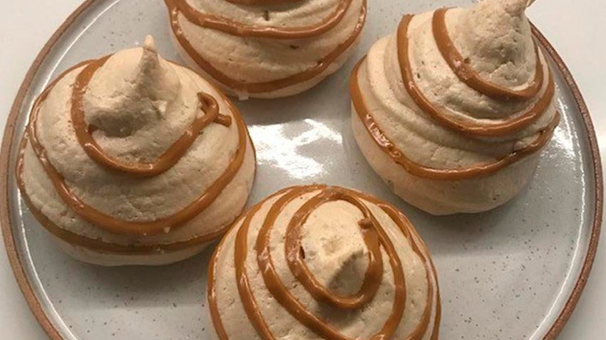 Tiptree salted caramel meringues