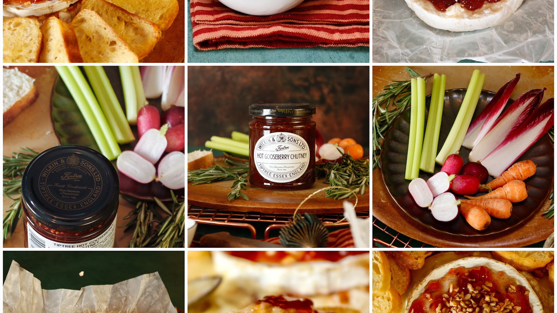 Baked Camembert with Tiptree Hot Gooseberry Chutney by @mazzymc