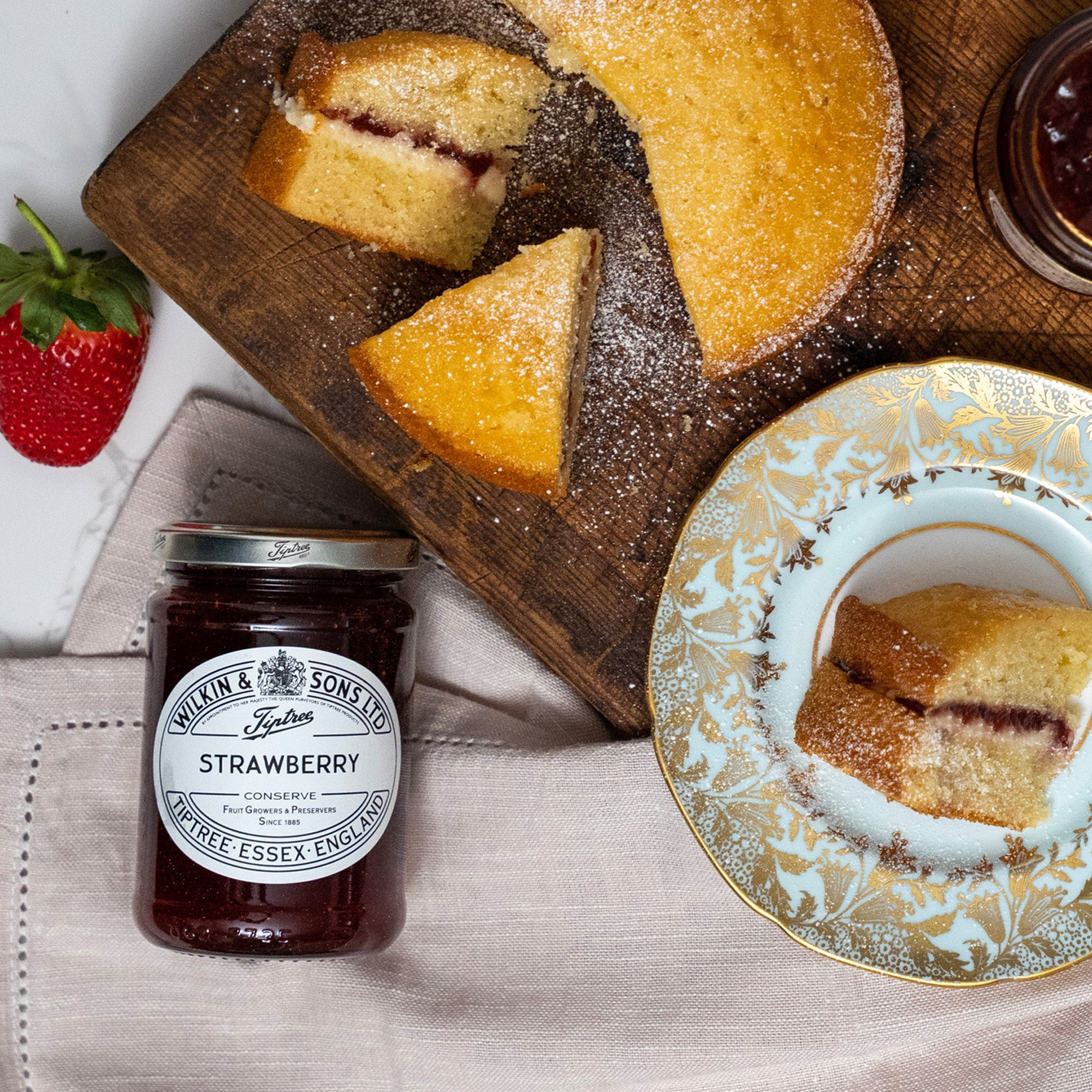 Strawberry Conserve with a Victoria Sponge