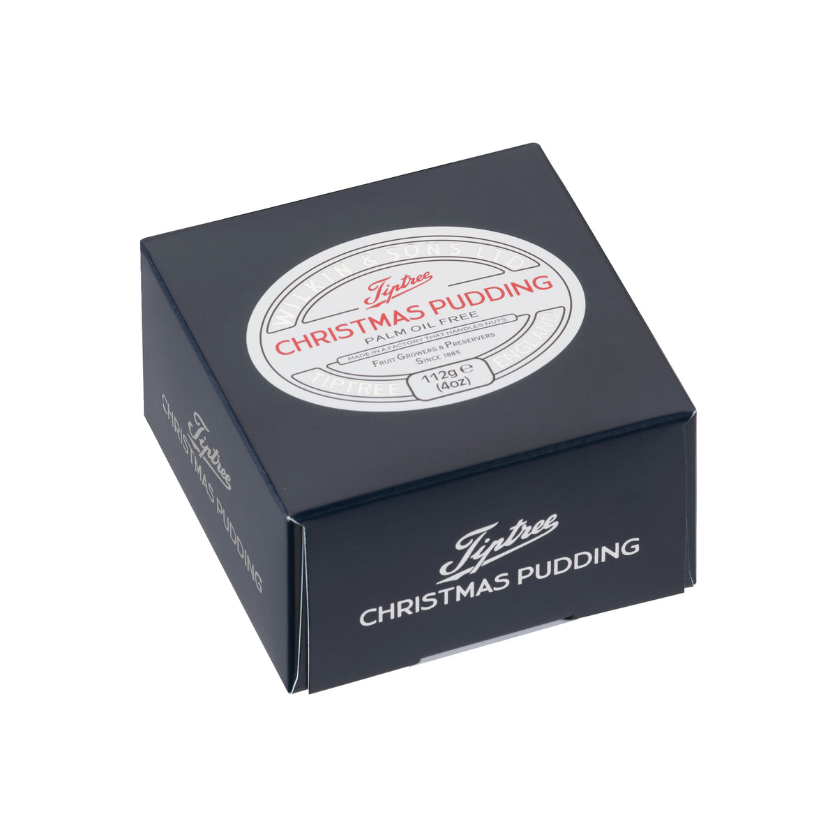 Tiptree Christmas Pudding packaging on a white background.