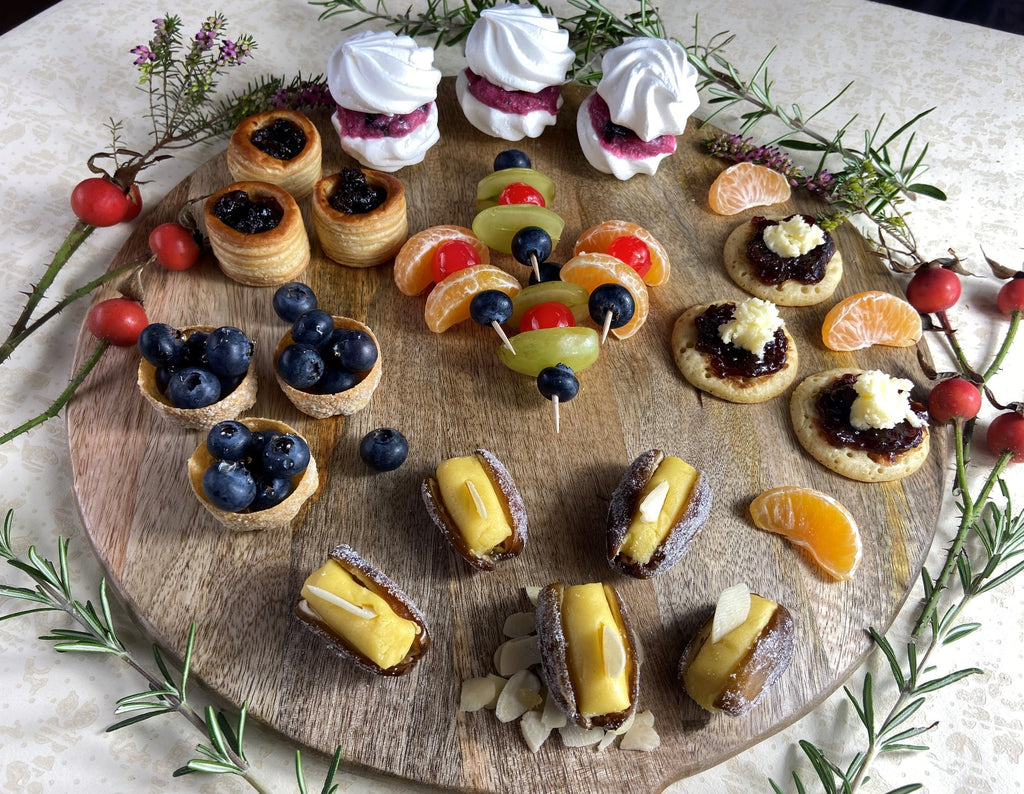festive sweet canapes