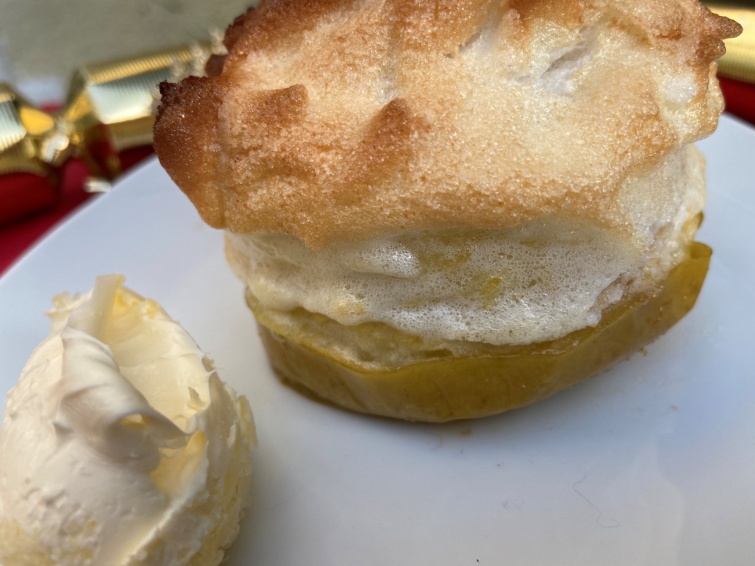 baked bramley apples with mincemeat