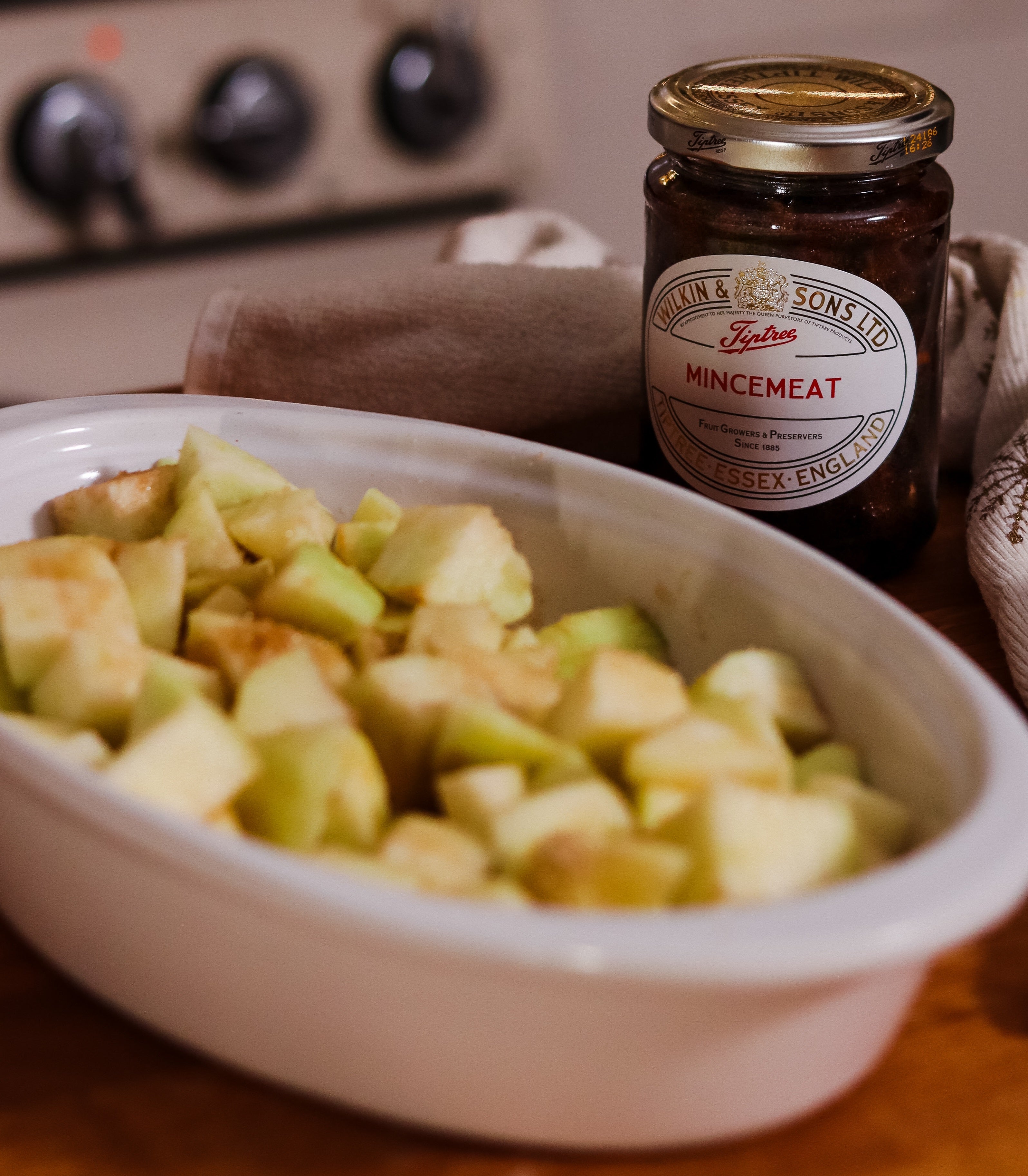 Apple & Mincemeat Pudding with a Spiced Custard by The Boho Baker