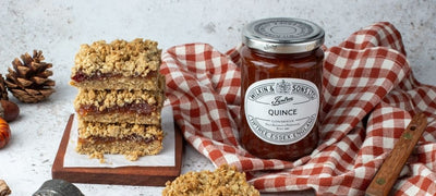 Spiced Autumn Quince Crumble Bars