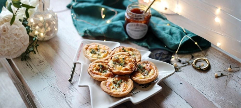 Hot Gooseberry and Cheese Tartlets