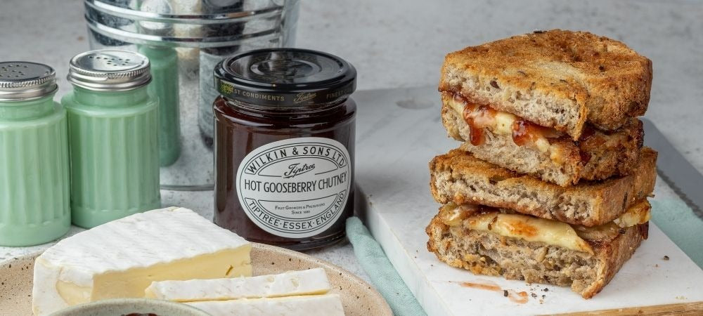 Brie and Hot Gooseberry Chutney Toasted Sandwich