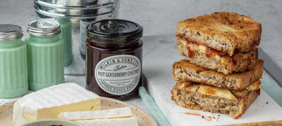 Brie and Hot Gooseberry Chutney Toasted Sandwich