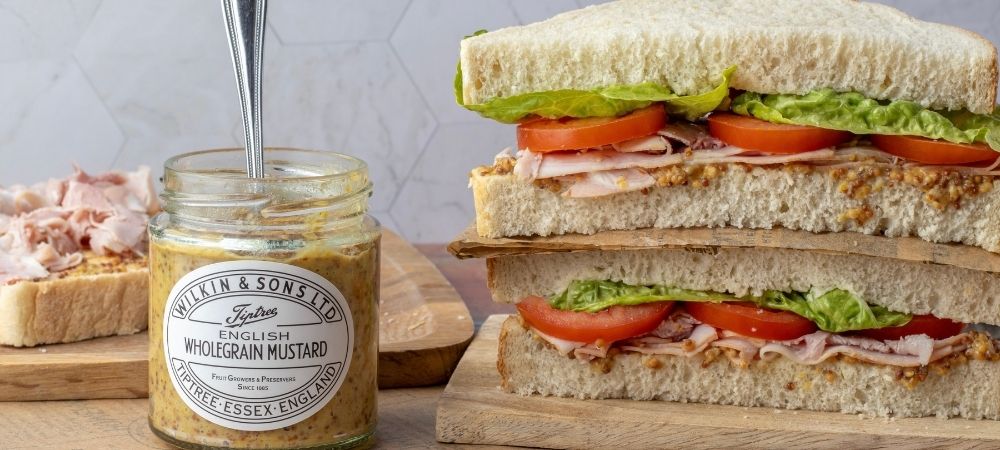 Ham Salad Sandwich with Wholegrain Mustard