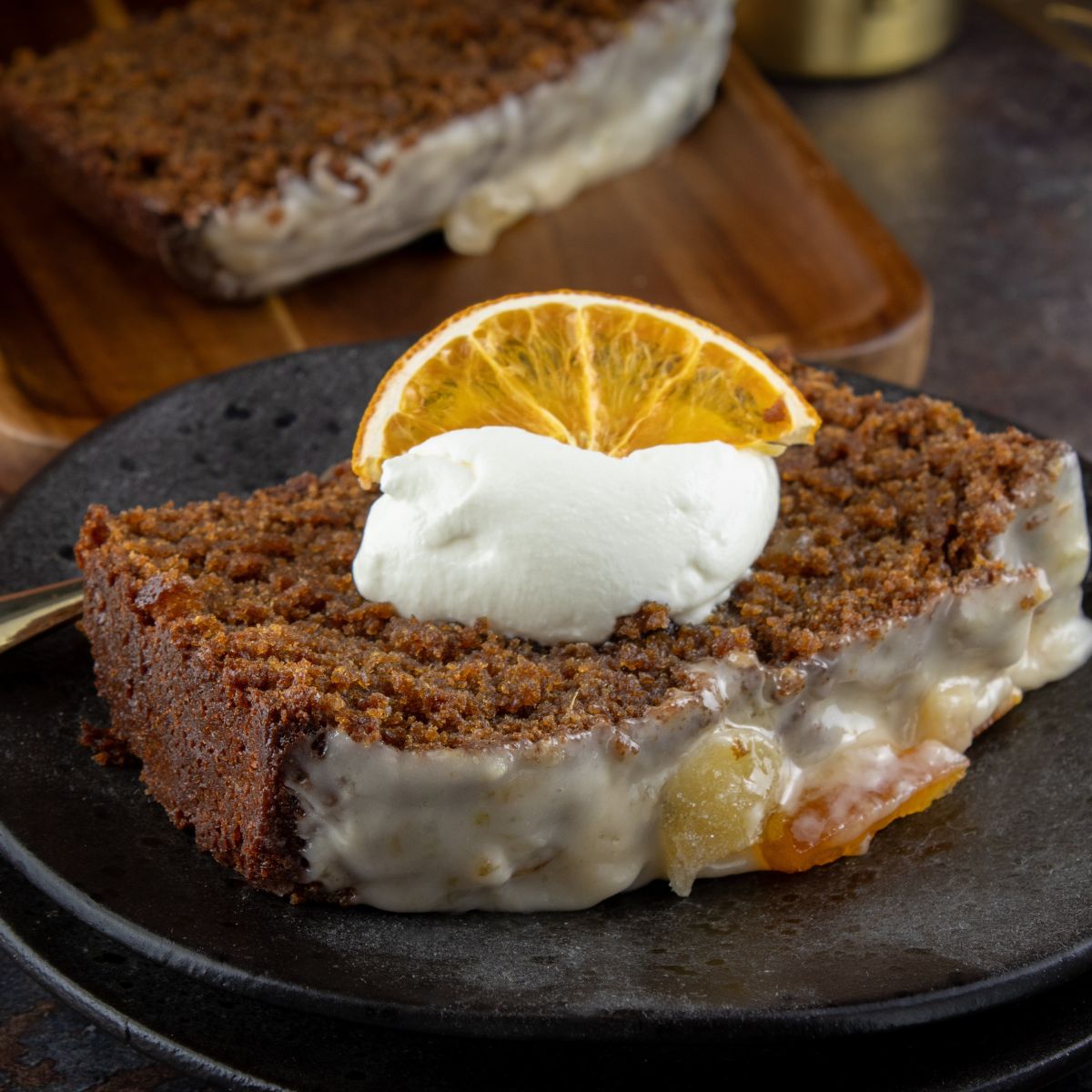 Sticky Blood Orange Marmalade & Ginger Loaf