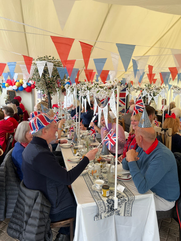 Coronation tea in the Marquee