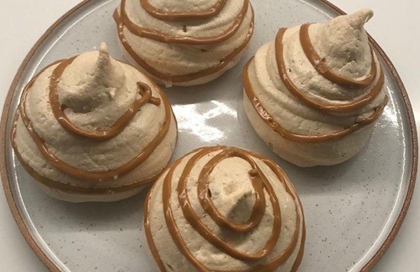 Tiptree salted caramel meringues