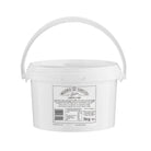 A white plastic bucket with a handle, featuring a front label for Wilkin & Sons Tiptree Lemon Curd, on a plain white background.