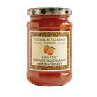 Jar of Thursday Cottage Organic Orange Marmalade with Mandarin on a white background